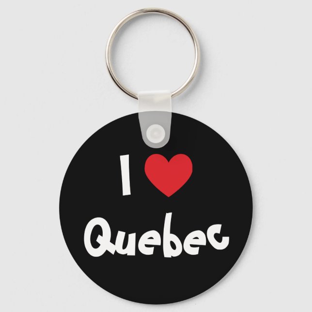 I Love Quebec Keychain (Front)