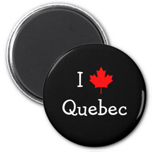 I Love Quebec Magnet