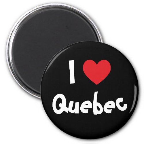 I Love Quebec Magnet