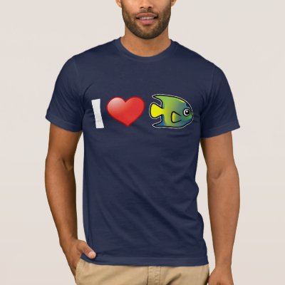 I Love Queen Angelfish T-Shirt