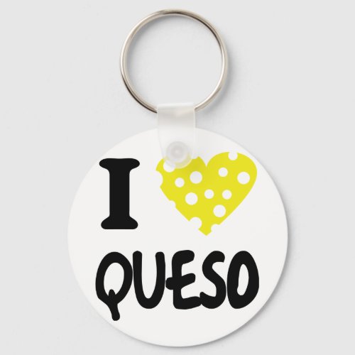 I love queso icon keychain