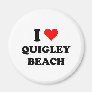 I Love Quigley Beach Connecticut Magnet