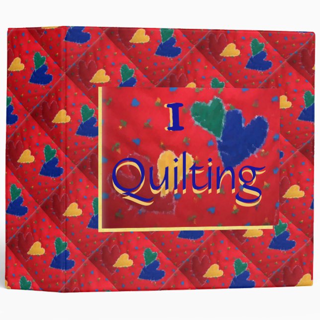 I Love Quilting Binder (Front/Spine)