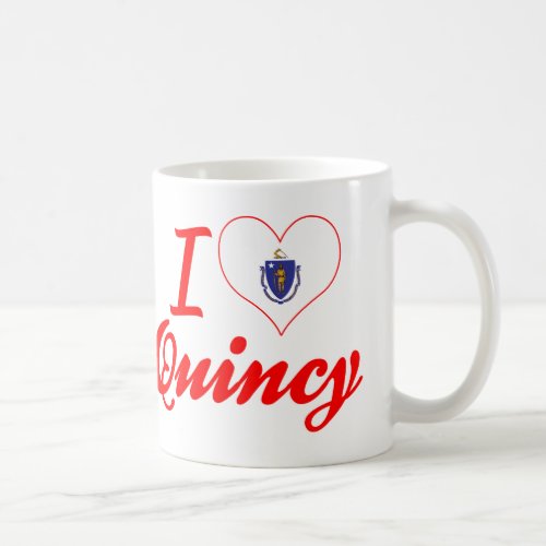 I Love Quincy Massachusetts Coffee Mug