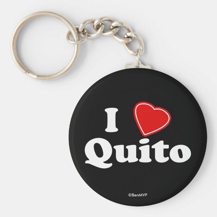 I Love Quito Keychain