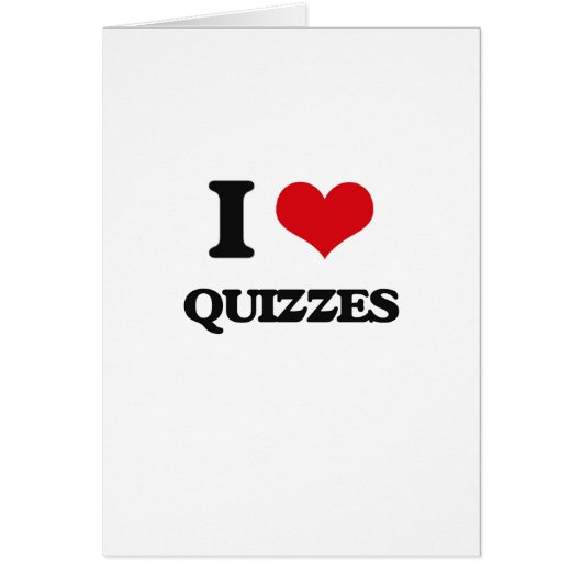 I Love Quizzes Cards (Front)
