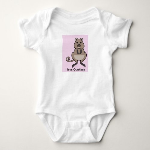  I love QUOKKAS _ Wildlife _ Nature _ Baby Bodysuit