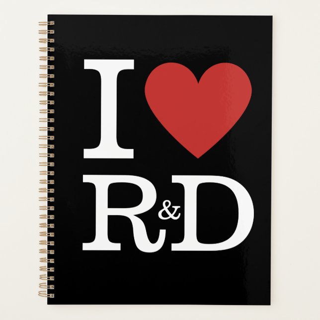I ❤️ Love R&D - R&D Department -  Planner (Front)