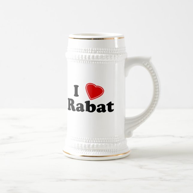 I Love Rabat Beer Stein (Right)