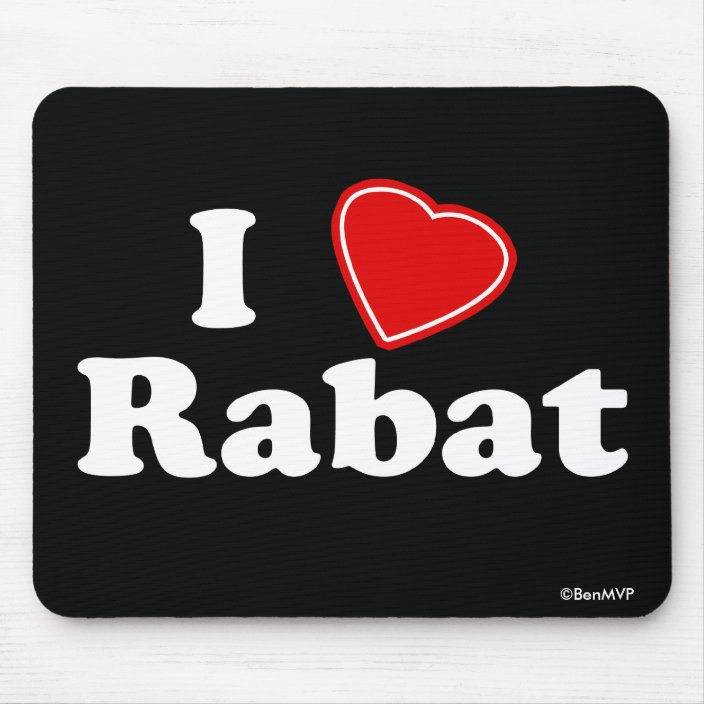 I Love Rabat Mousepad