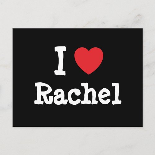 I love Rachel heart T_Shirt Postcard