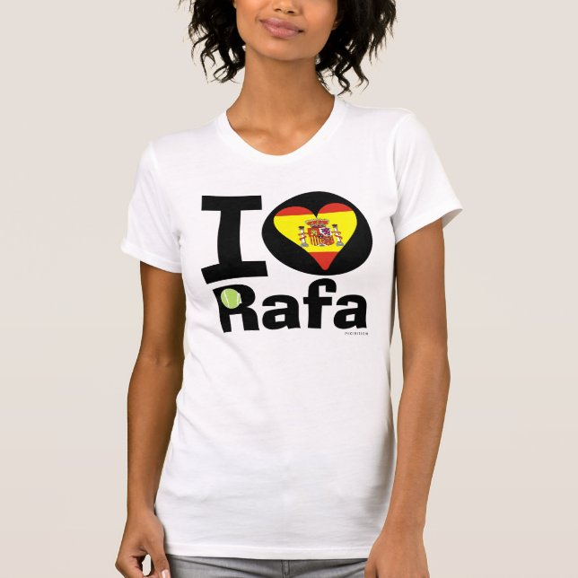 I Love Rafa Spain Flag T-Shirt (Front)