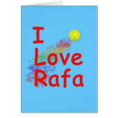 I Love Rafa Tennis Design (Front)