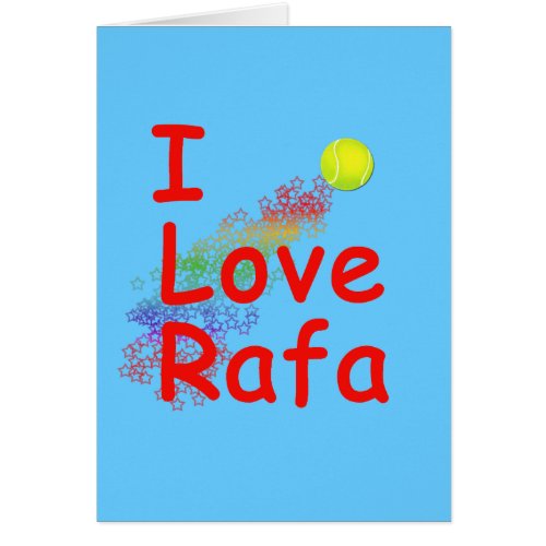I Love Rafa Tennis Design