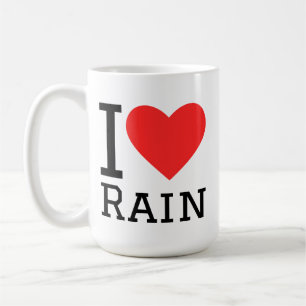 I love rain coffee mug