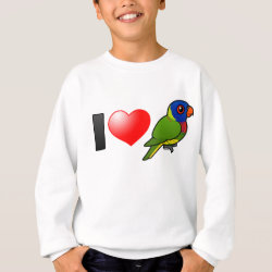 I Love Rainbow Lorikeets Kids' American Apparel Organic T-Shirt