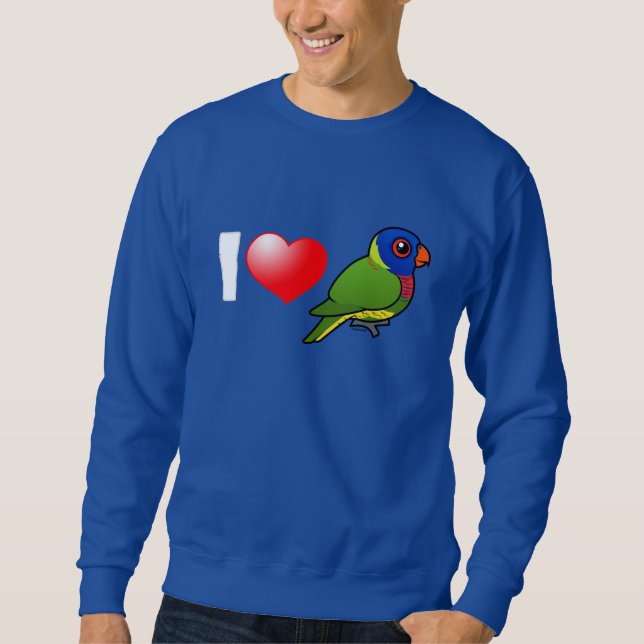 I Love Rainbow Lorikeets Sweatshirt (Front)