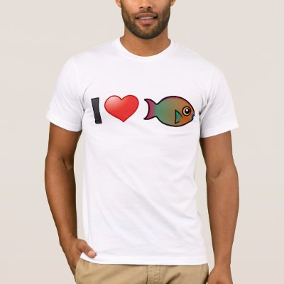 I Love Rainbow Parrotfish T-Shirt