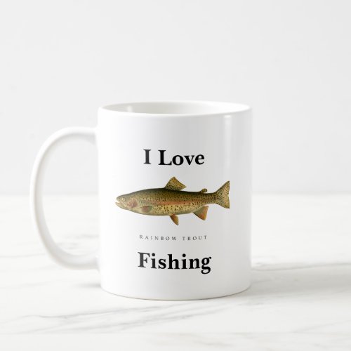I Love Rainbow Trout Fishing Mug