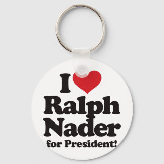 I Love Ralph Nader for President Keychain