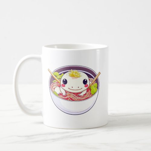I Love Ramen Axolotl Pun Coffee Mug