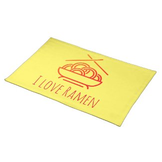 I love Ramen -  red yellow