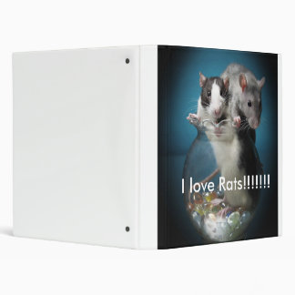 I love rats!!!! 3 ring binder