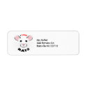 I Love Rats address label from kmcoriginals