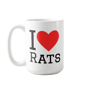 I love rats coffee mug