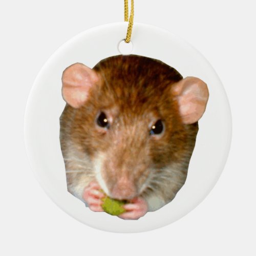I Love Rats Hungry Rat Ornament