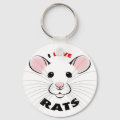 I Love Rats Keychain