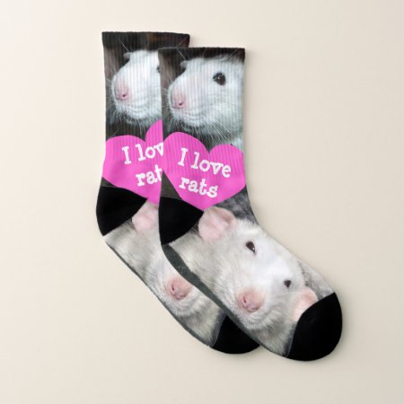 I Love Rats Socks