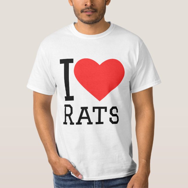 I love rats T-Shirt (Front)