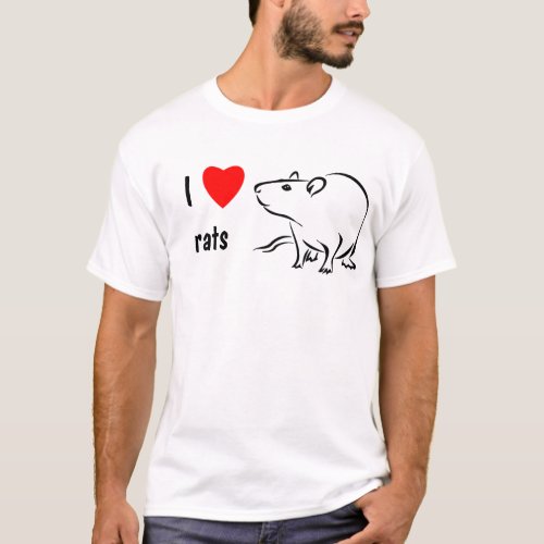 I Love Rats T_Shirt