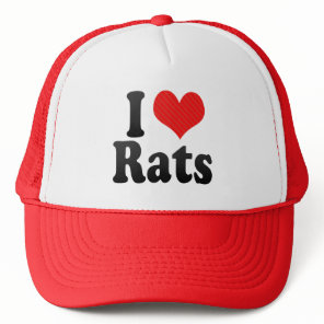 I Love Rats Trucker Hat