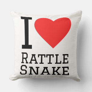 I love rattle snake throw pillow