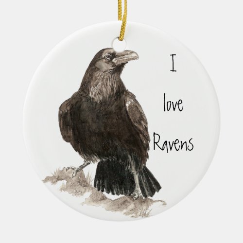 I love Ravens Ornament