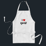 I Love Ravioli Adult Apron<br><div class="desc">"I Love Ravioli" designs with a bright red heart.</div>