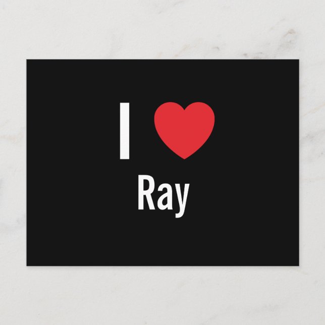 I love Ray Postcard (Front)