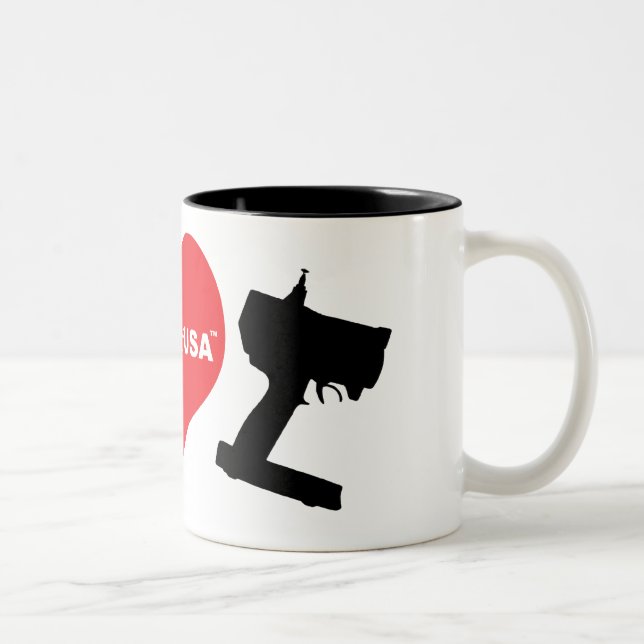 I Love RC Two-Tone Coffee Mug (Right)