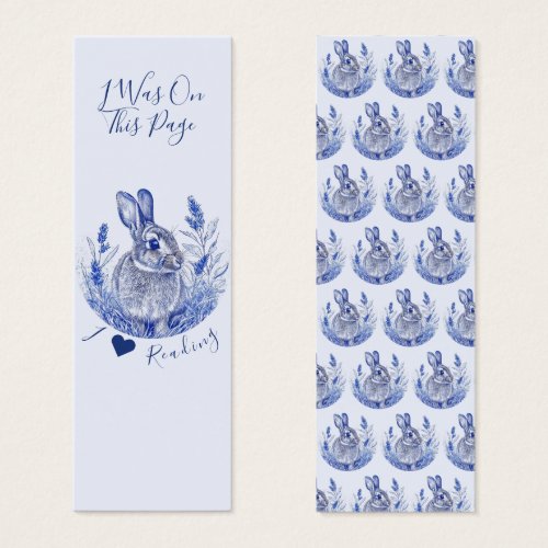 I Love Reading Blue Rabbits Bookmarks