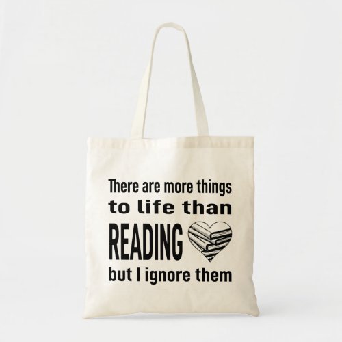 I Love Reading Book Lover Reader Librarian Teacher Tote Bag