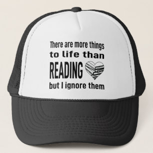 I Love Reading Book Lover Reader Librarian Teacher Trucker Hat