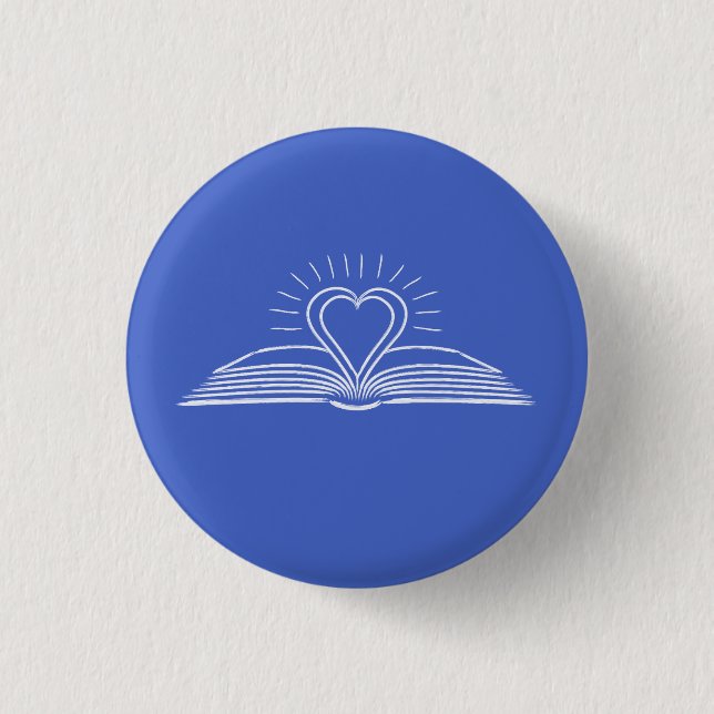 I love reading books for book lover button (Front)