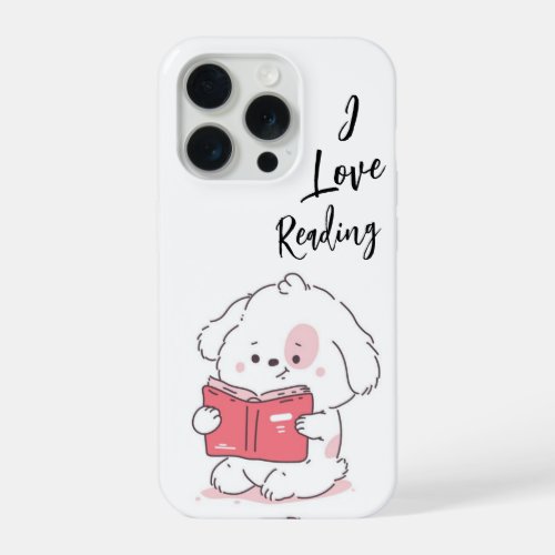 i love reading kawaii cute design iPhone 15 pro case
