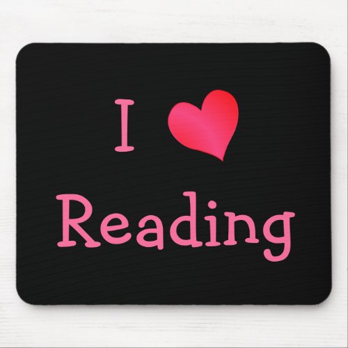 I Love Reading Mouse Pad