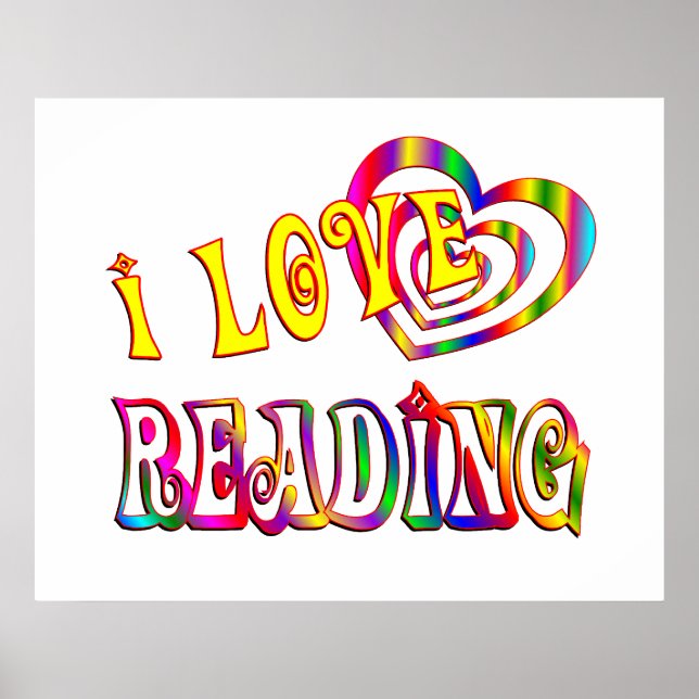 I Love Reading Poster (Front)