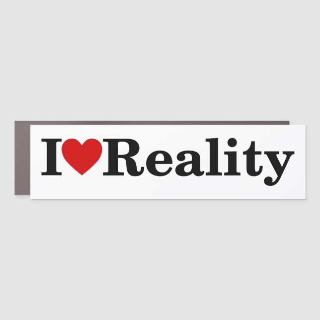 I love Reality Car Magnet (Front)