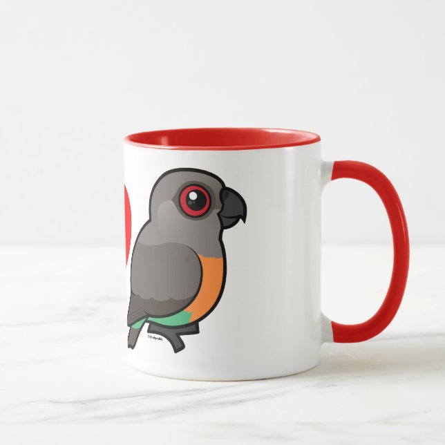 I Love Red-bellied Parrots Mug (Right)