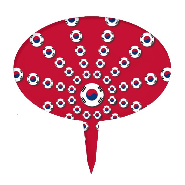 I love Red Cake Topper (Front)